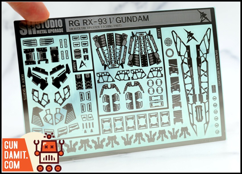 SH Studio RG RX-93 Nu Gundam Etching Sheet view 7 SH Studio RG RX-93 Nu Gundam Etching Sheet view 7