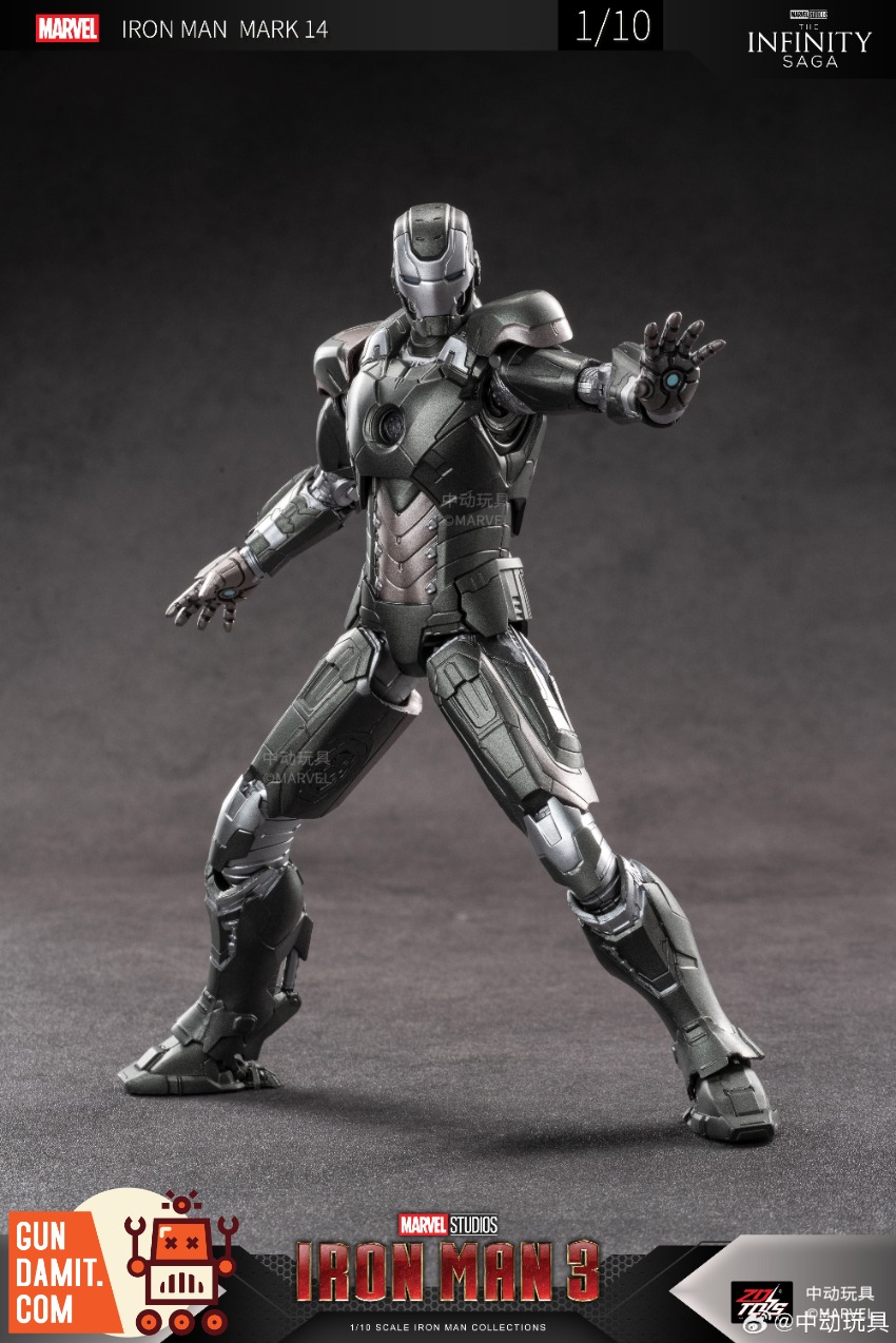 ZT Toys 1/10 Iron Man 3 MK14 Action Figure view 7 ZT Toys 1/10 Iron Man 3 MK14 Action Figure view 7