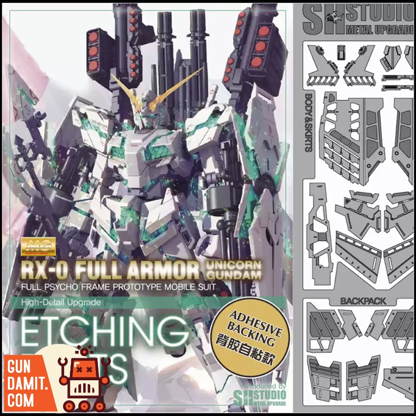 SH Studio MG Full Armor Unicorn Gundam Etching Sheet view 1 SH Studio MG Full Armor Unicorn Gundam Etching Sheet view 1