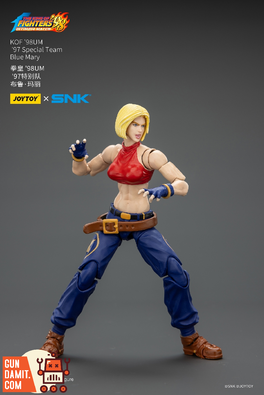 JoyToy JT02625 1/18 KOF 98UM Blue Mary Action Figure view 19 JoyToy JT02625 1/18 KOF 98UM Blue Mary Action Figure view 19