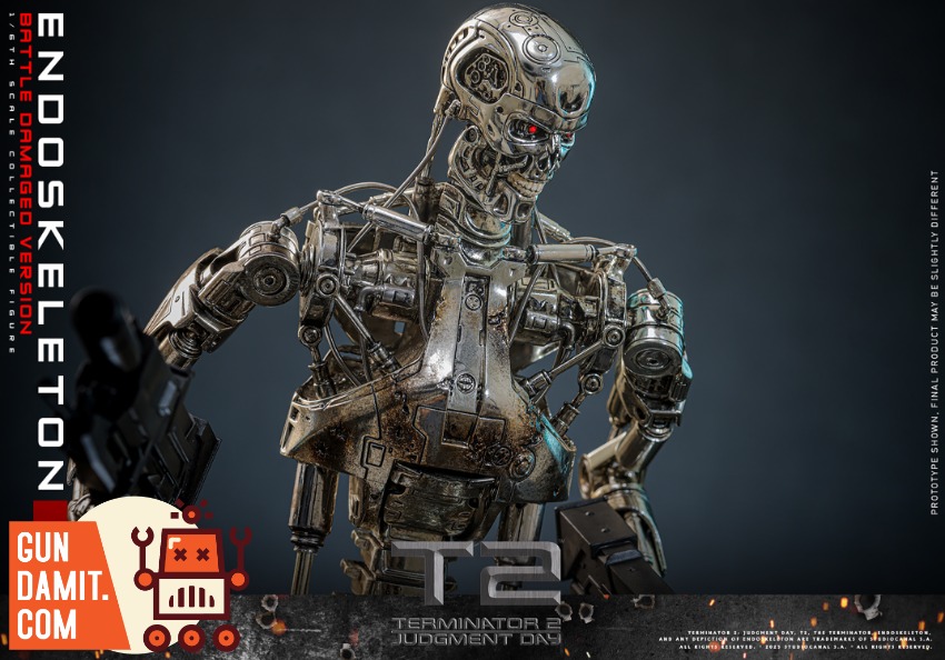 Hot Toys MMS840D77 T-800 Endoskeleton Battle Damaged view 16 Hot Toys MMS840D77 T-800 Endoskeleton Battle Damaged view 16