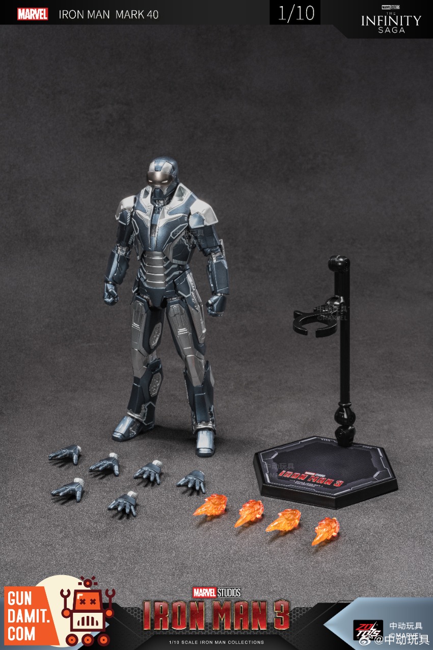 ZT Toys 1/10 Iron Man 3 MK40 Shotgun Figure view 9 ZT Toys 1/10 Iron Man 3 MK40 Shotgun Figure view 9