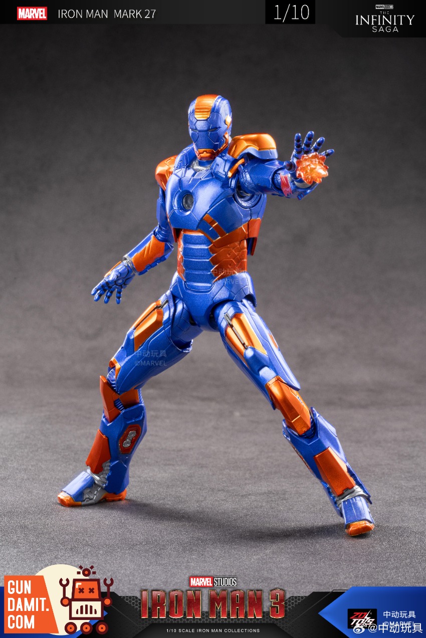 ZT Toys 1/10 Iron Man 3 MK27 Disco Figure view 9 ZT Toys 1/10 Iron Man 3 MK27 Disco Figure view 9