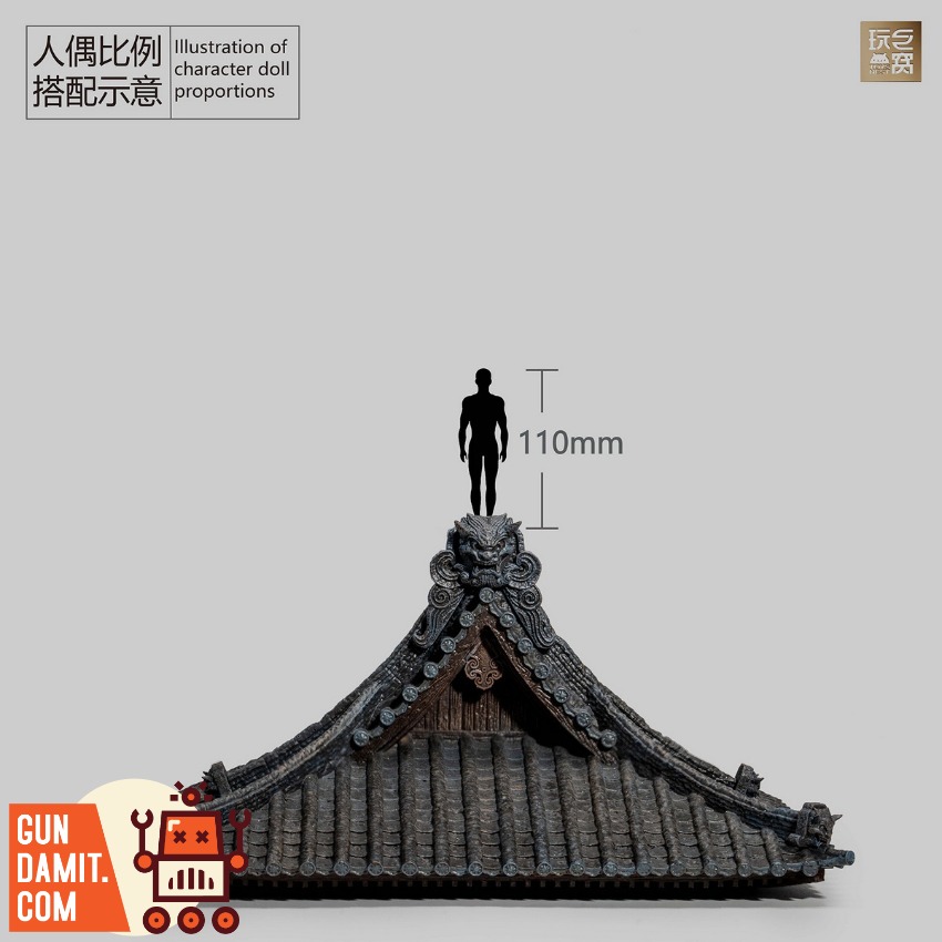 ToysNest Oriental Ancient City Old Temple Roof Set A&B view 5 ToysNest Oriental Ancient City Old Temple Roof Set A&B view 5