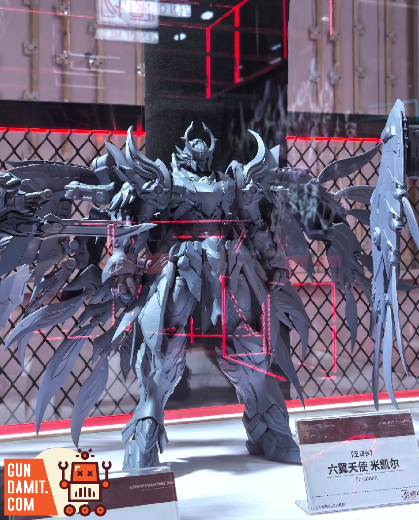 CangDao Guardian Knights Michael unpainted prototype figure with spear CangDao Guardian Knights Michael unpainted prototype figure with spear