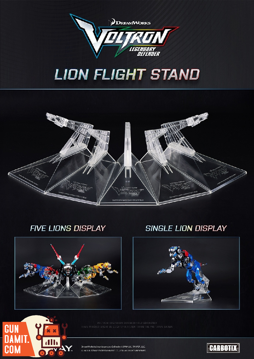 Blitzway Carbotix Voltron Golion Flight Stand view 5 Blitzway Carbotix Voltron Golion Flight Stand view 5