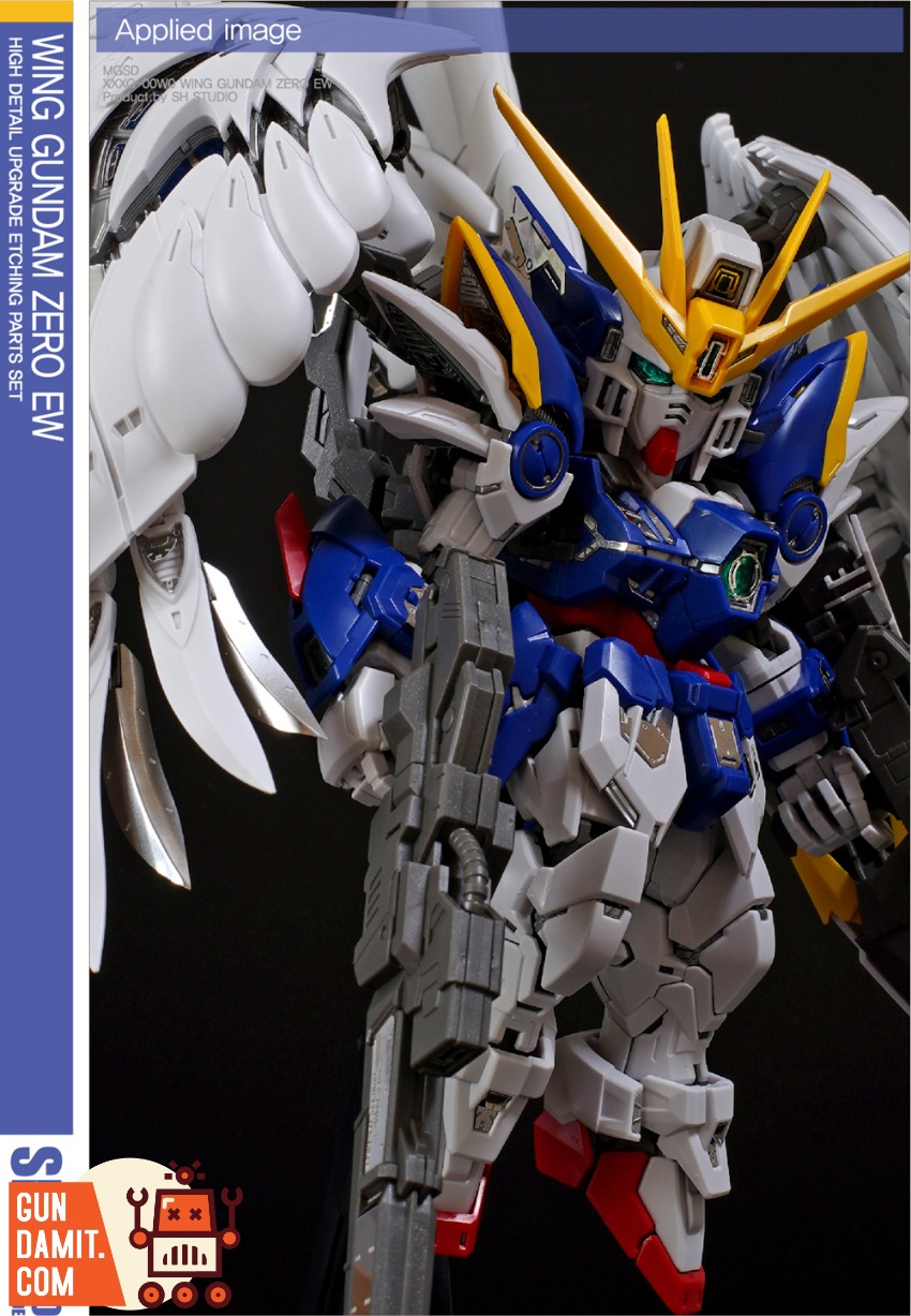 SH Studio MGSD Wing Gundam Zero EW Feather Etching view 14 SH Studio MGSD Wing Gundam Zero EW Feather Etching view 14