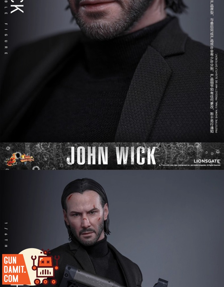 Hot Toys 1/6 MMS832 John Wick Gel Version view 7 Hot Toys 1/6 MMS832 John Wick Gel Version view 7