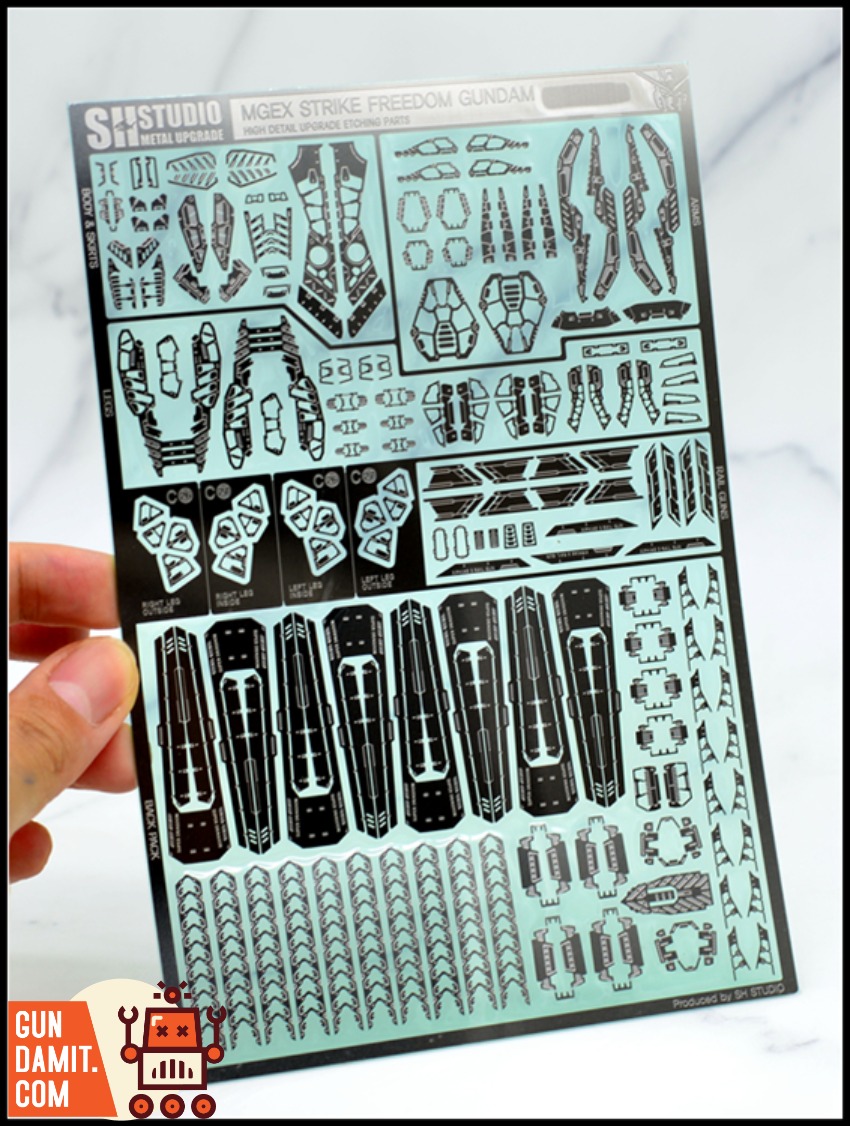 SH Studio MGEX Strike Freedom Gundam Etching Parts view 6 SH Studio MGEX Strike Freedom Gundam Etching Parts view 6