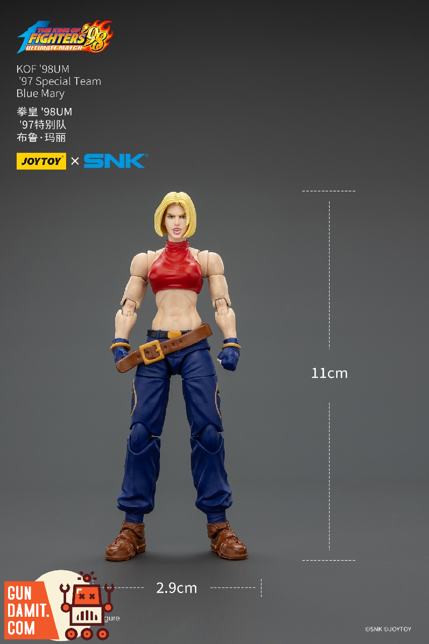 JoyToy JT02625 1/18 KOF 98UM Blue Mary Action Figure view 26 JoyToy JT02625 1/18 KOF 98UM Blue Mary Action Figure view 26