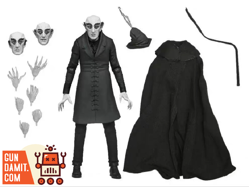 NECA Universal Monsters Count Orlok Nosferatu Black and White Action Figure view 2 NECA Universal Monsters Count Orlok Nosferatu Black and White Action Figure view 2
