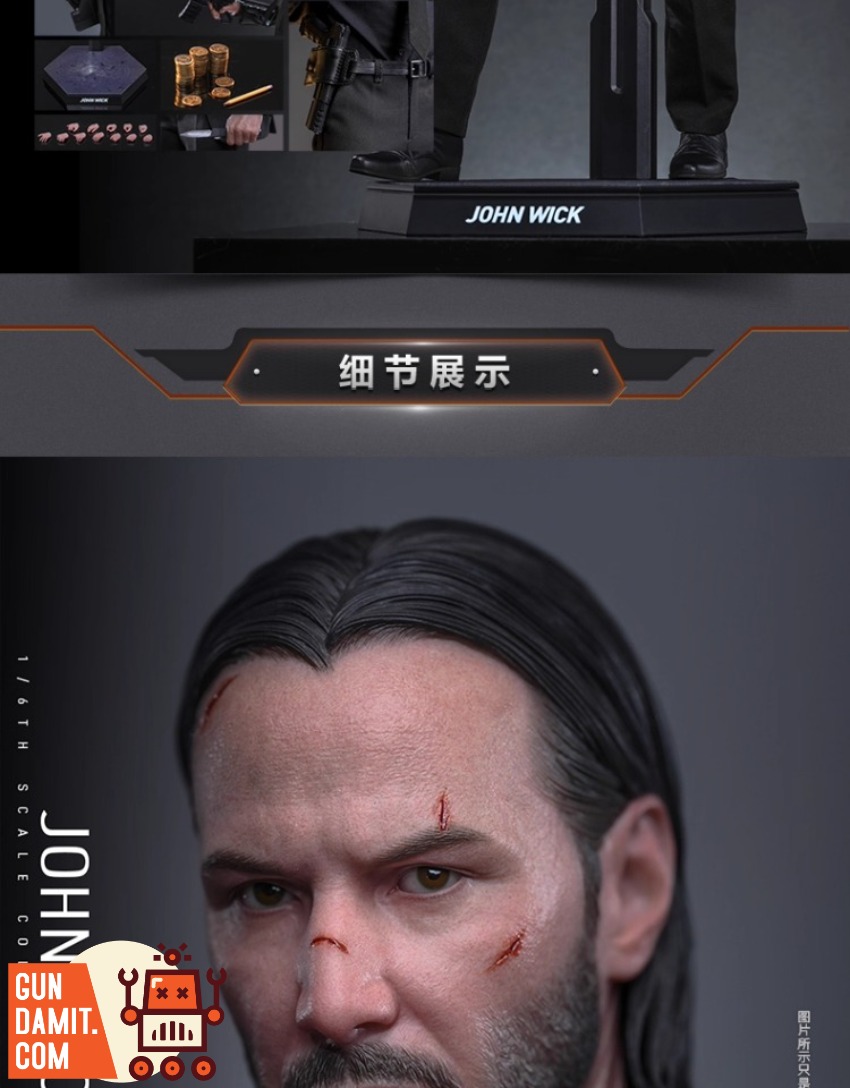 Hot Toys 1/6 MMS832 John Wick Gel Version view 6 Hot Toys 1/6 MMS832 John Wick Gel Version view 6
