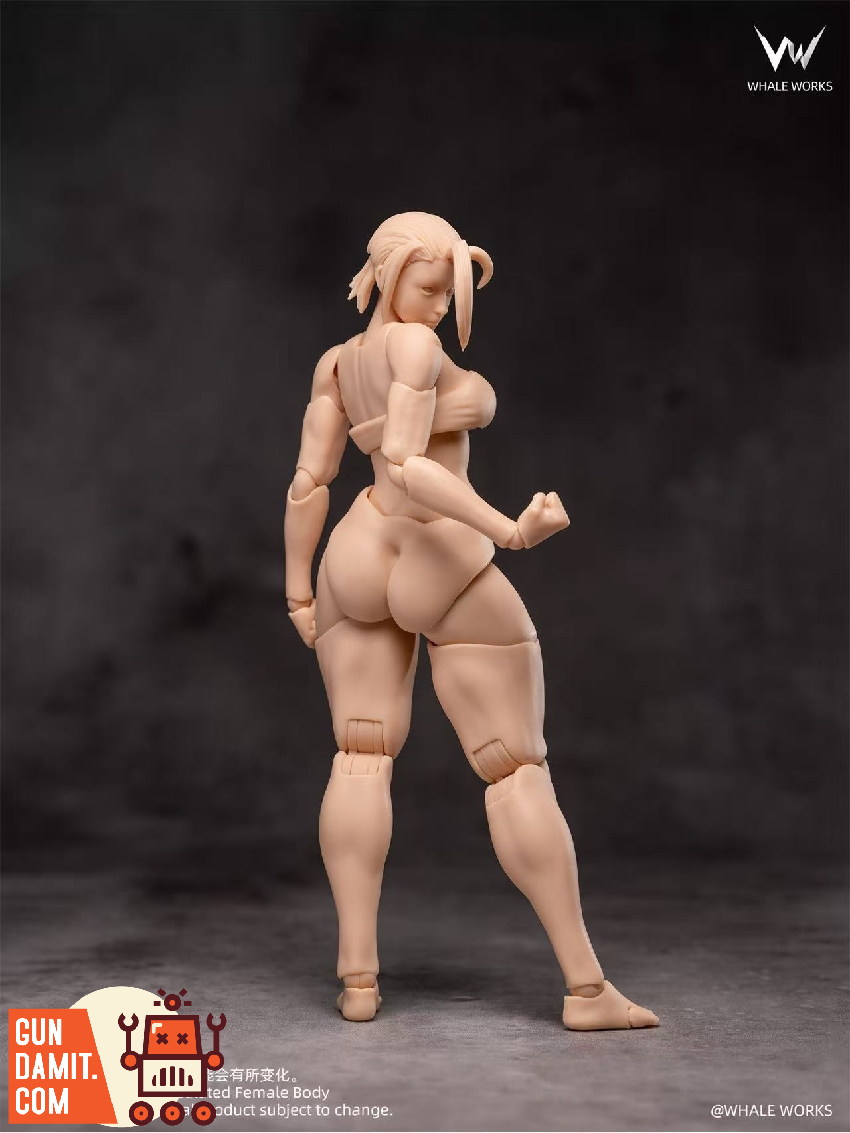 Whale Works WW02-B Articulated Female Figure Rin Yellow Skin view 5 Whale Works WW02-B Articulated Female Figure Rin Yellow Skin view 5