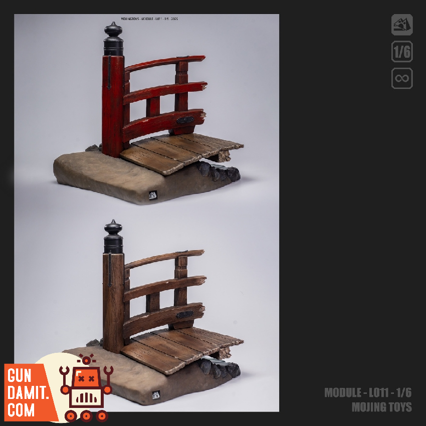 Mojing Toys 1/6 L011C Cuiying Broken Bridge Diorama Base view 5 Mojing Toys 1/6 L011C Cuiying Broken Bridge Diorama Base view 5