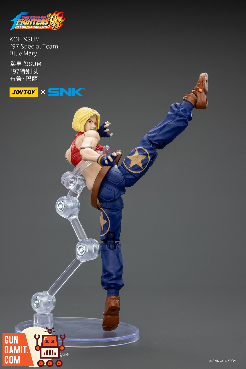 JoyToy JT02625 1/18 KOF 98UM Blue Mary Action Figure view 17 JoyToy JT02625 1/18 KOF 98UM Blue Mary Action Figure view 17