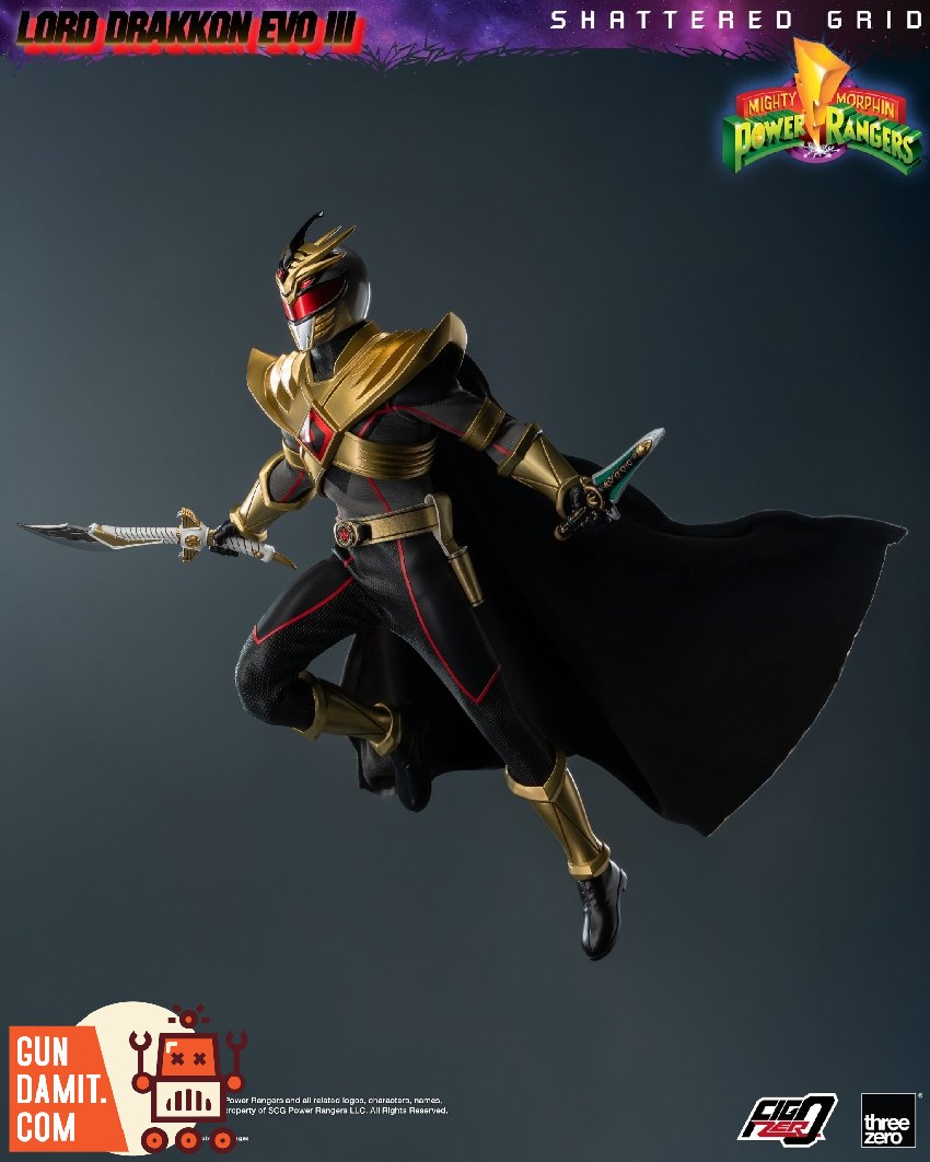 Threezero 3Z1026 Power Rangers Lord Drakkon Evo III view 2 Threezero 3Z1026 Power Rangers Lord Drakkon Evo III view 2