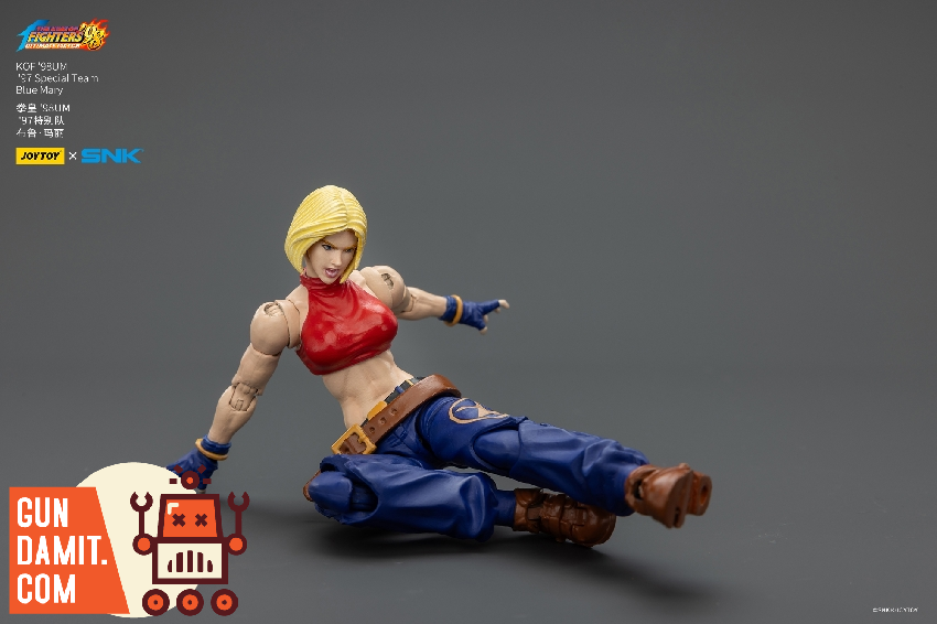 JoyToy JT02625 1/18 KOF 98UM Blue Mary Action Figure view 14 JoyToy JT02625 1/18 KOF 98UM Blue Mary Action Figure view 14