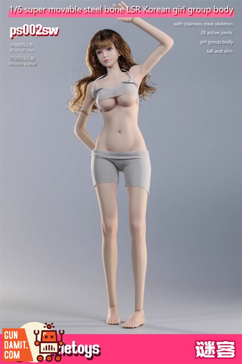 Puzzle Toys 1/6 PS002SW Seamless Female Body Wheat Skin view 5 Puzzle Toys 1/6 PS002SW Seamless Female Body Wheat Skin view 5