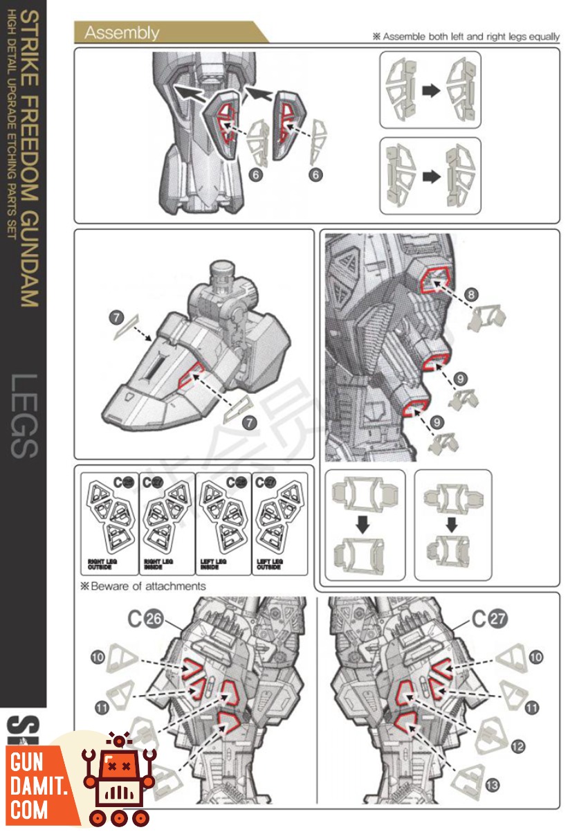 SH Studio MGEX Strike Freedom Gundam Etching Parts view 14 SH Studio MGEX Strike Freedom Gundam Etching Parts view 14