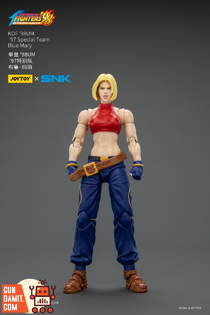 JoyToy JT02625 1/18 KOF 98UM Blue Mary Action Figure view 24 JoyToy JT02625 1/18 KOF 98UM Blue Mary Action Figure view 24