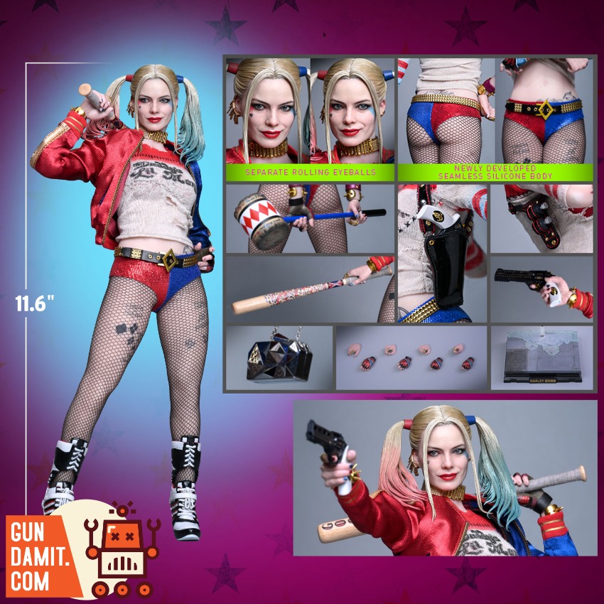 Hot Toys MMS841 Suicide Squad Harley Quinn Gel Hair view 2 Hot Toys MMS841 Suicide Squad Harley Quinn Gel Hair view 2