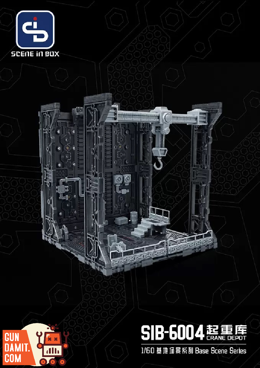 Scene In Box SIB-6004 Crane Depot diorama view 7 Scene In Box SIB-6004 Crane Depot diorama view 7