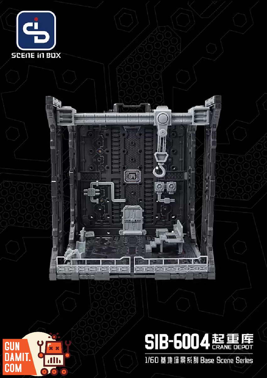 Scene In Box SIB-6004 Crane Depot diorama view 4 Scene In Box SIB-6004 Crane Depot diorama view 4