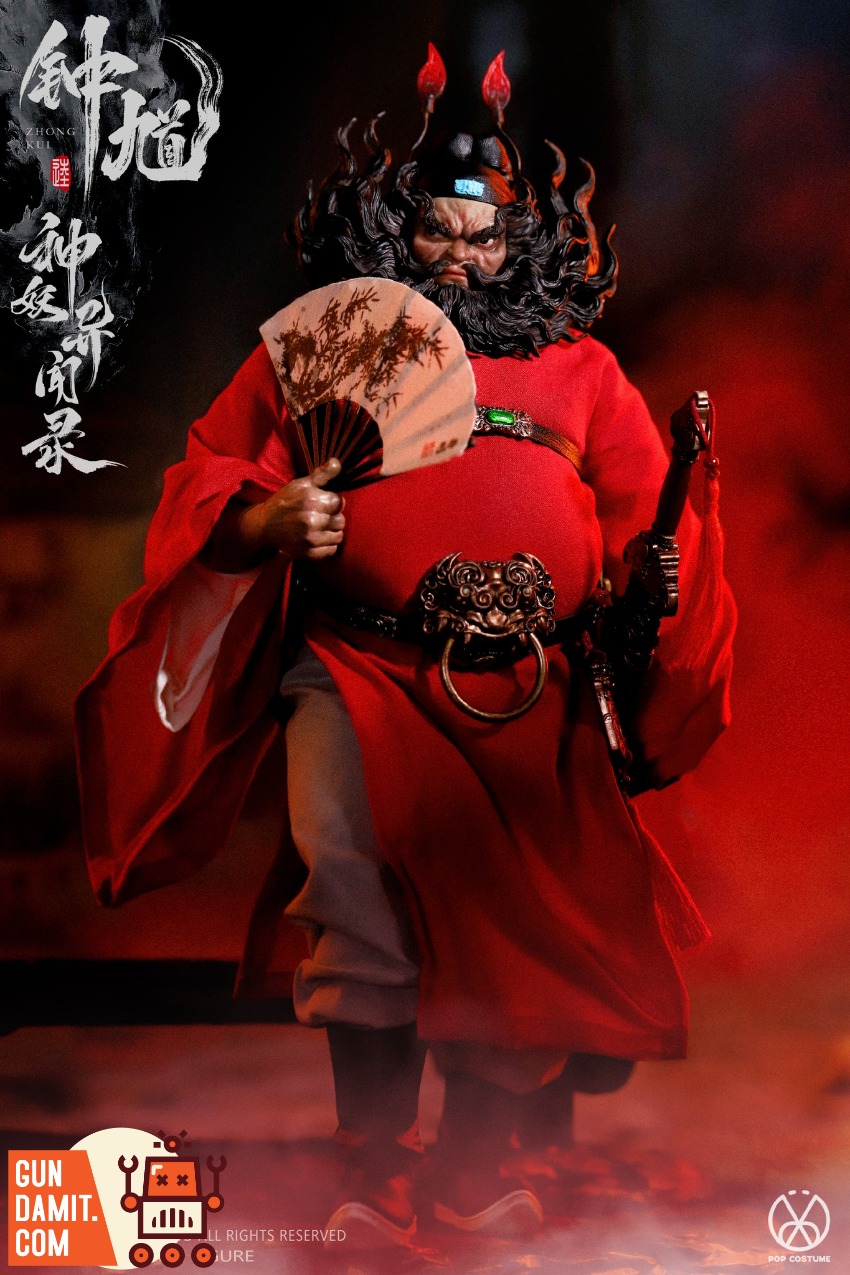 POP COSTUME 1/12 MYS-01D Tales of the Strange Zhong Kui Demo A detailed figure of Zhong Kui, the demon slayer, in vibrant red POP COSTUME 1/12 MYS-01D Tales of the Strange Zhong Kui Demo A detailed figure of Zhong Kui, the demon slayer, in vibrant red