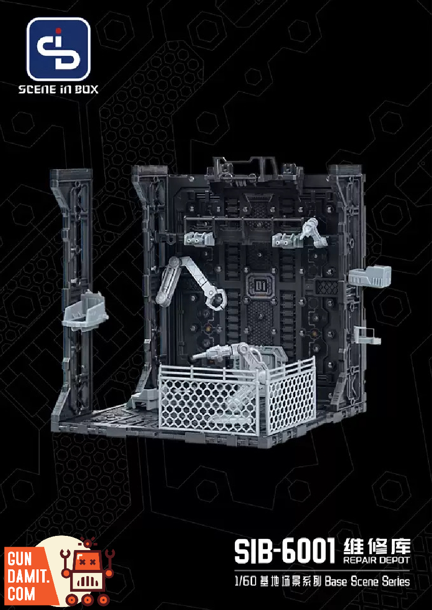 Scene In Box SIB-6001 Repair Depot diorama view 1 Scene In Box SIB-6001 Repair Depot diorama view 1