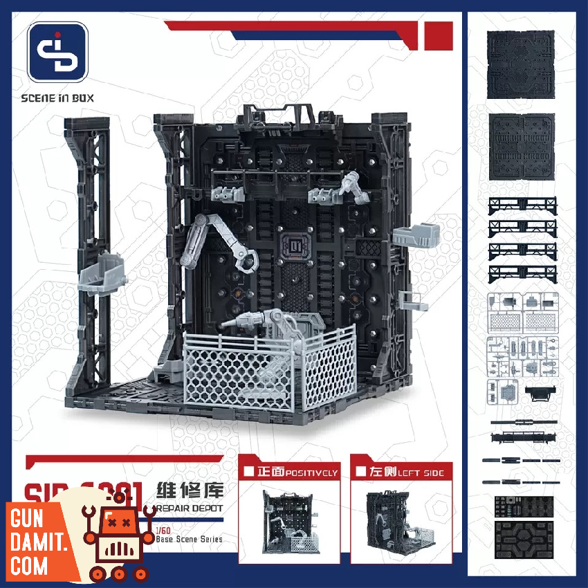 Scene In Box SIB-6001 Repair Depot diorama view 3 Scene In Box SIB-6001 Repair Depot diorama view 3
