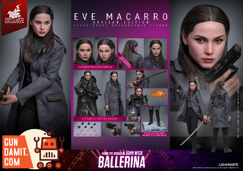 Hot Toys MMS847AE Eve Macarro John Wick Ballerina view 9 Hot Toys MMS847AE Eve Macarro John Wick Ballerina view 9