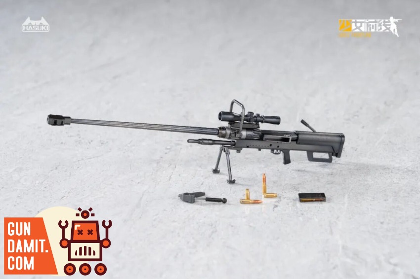 HASUKI x Girls' Frontline PA011 1/12 NTW-20 Sniper Rifle Gir A detailed NTW-20 sniper rifle model with scope and bullets, bra HASUKI x Girls' Frontline PA011 1/12 NTW-20 Sniper Rifle Gir A detailed NTW-20 sniper rifle model with scope and bullets, bra