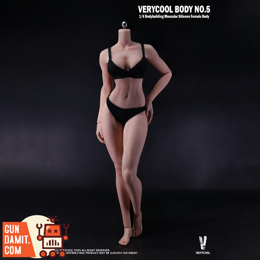 VERYCOOL 1/6 VCD-05B Silicone Female Body Muscular Natural Skin view 3 VERYCOOL 1/6 VCD-05B Silicone Female Body Muscular Natural Skin view 3