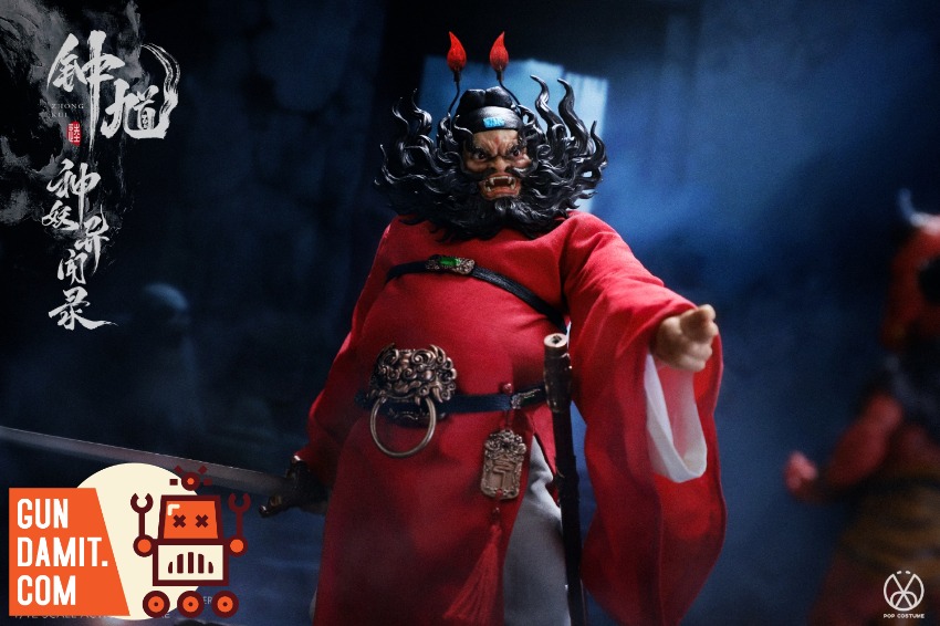 POP COSTUME 1/12 MYS-01D Tales of the Strange Zhong Kui Demo A detailed figure of Zhong Kui, the demon slayer, in red robes w POP COSTUME 1/12 MYS-01D Tales of the Strange Zhong Kui Demo A detailed figure of Zhong Kui, the demon slayer, in red robes w