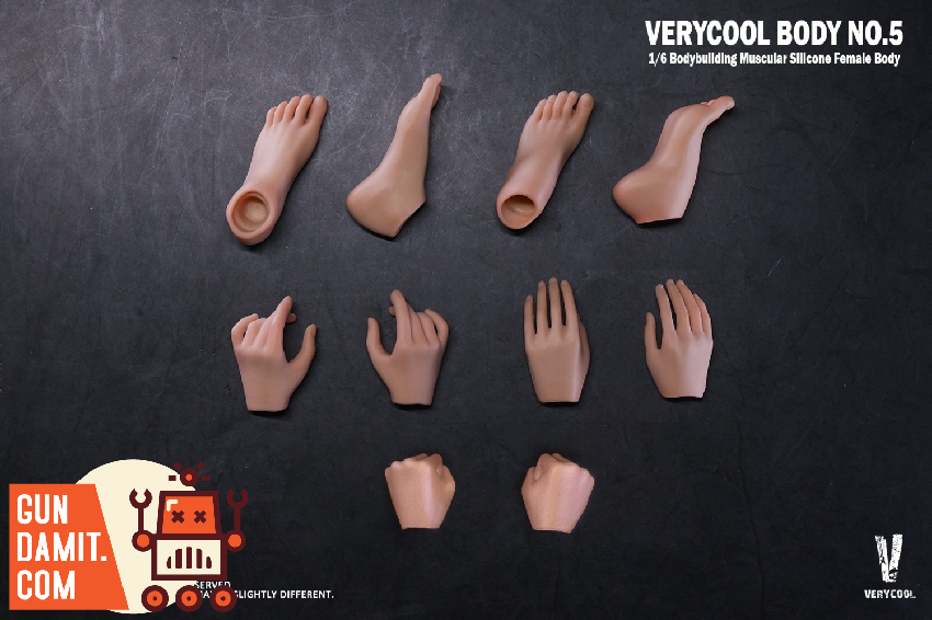 VERYCOOL 1/6 VCD-05B Silicone Female Body Muscular Natural Skin view 5 VERYCOOL 1/6 VCD-05B Silicone Female Body Muscular Natural Skin view 5