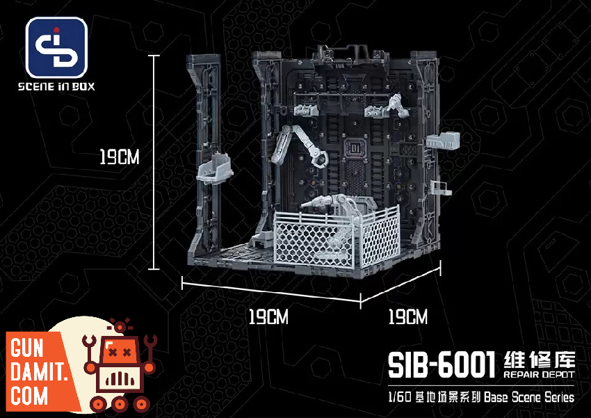 Scene In Box SIB-6001 Repair Depot diorama view 2 Scene In Box SIB-6001 Repair Depot diorama view 2