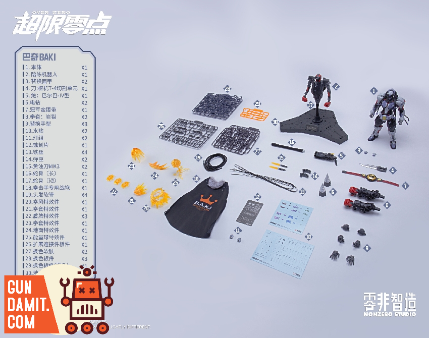 Hemoxian Over Zero Boxer Baki Model Kit Set view 126 Hemoxian Over Zero Boxer Baki Model Kit Set view 126