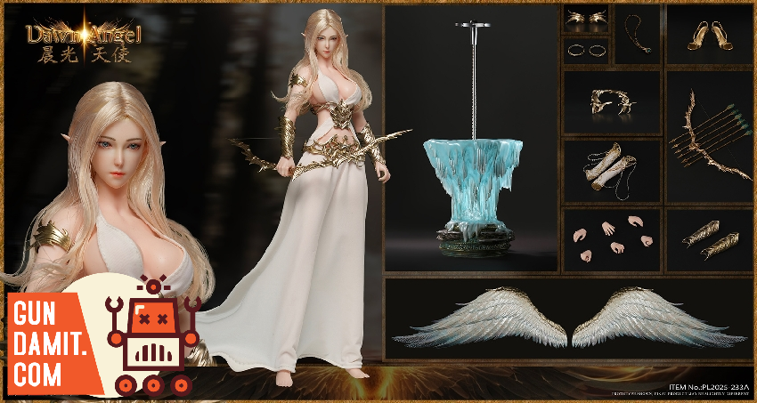 TBLeague PL2025-233A Dawn Angel White view 4 TBLeague PL2025-233A Dawn Angel White view 4