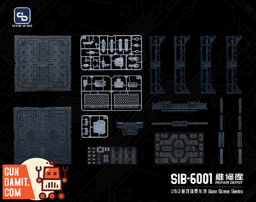 Scene In Box SIB-6001 Repair Depot diorama view 8 Scene In Box SIB-6001 Repair Depot diorama view 8