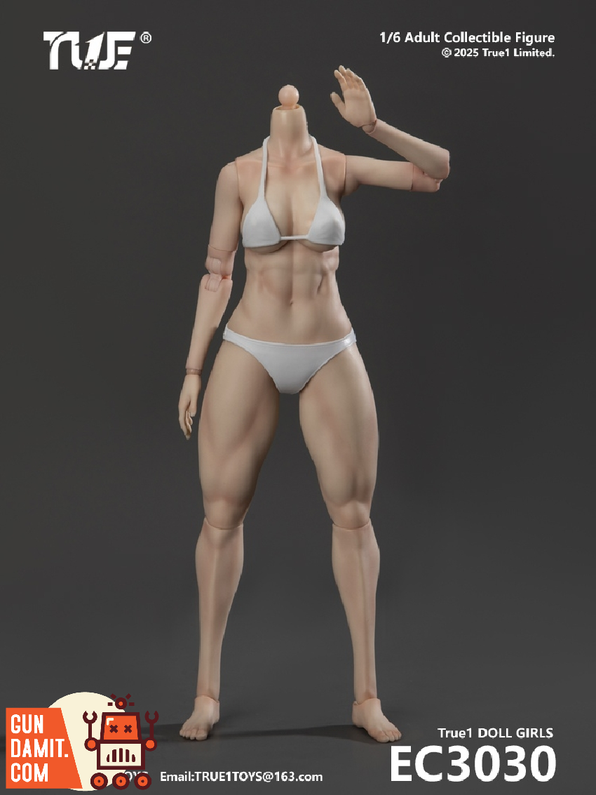 True1Toys 1/6 EC3030 Peaches Movable Female Body Fair Skin view 2 True1Toys 1/6 EC3030 Peaches Movable Female Body Fair Skin view 2
