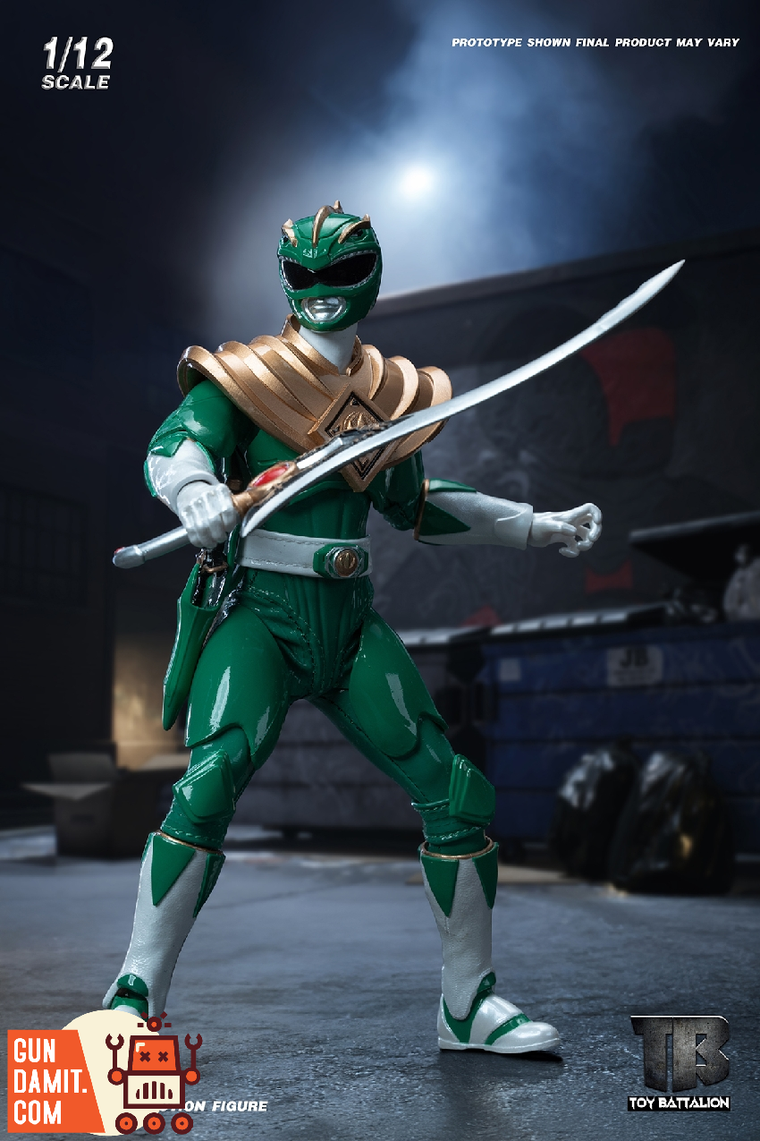Toys Battalion 1/12 TB026 Green Warrior Power Rangers Figure view 2 Toys Battalion 1/12 TB026 Green Warrior Power Rangers Figure view 2
