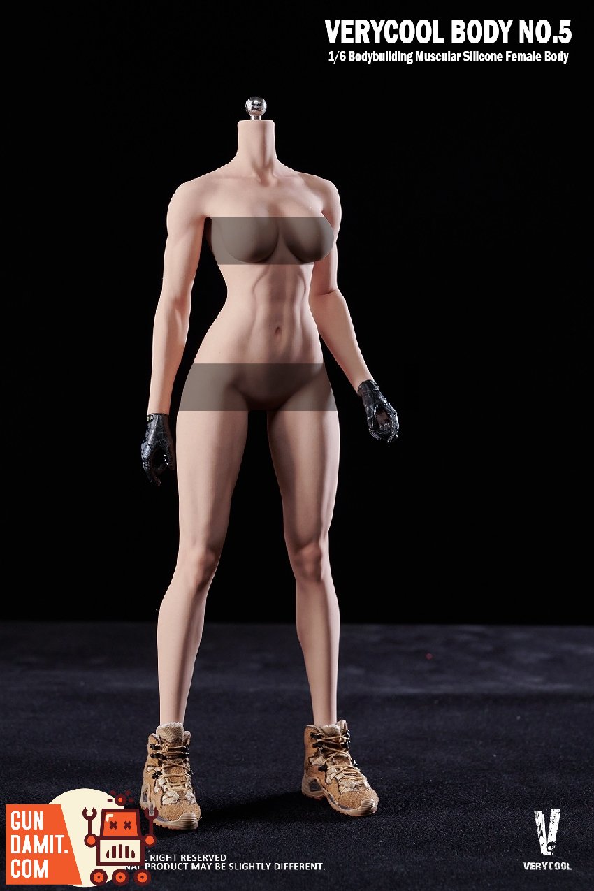 VERYCOOL 1/6 VCD-05B Silicone Female Body Muscular Natural Skin view 8 VERYCOOL 1/6 VCD-05B Silicone Female Body Muscular Natural Skin view 8