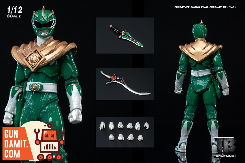 Toys Battalion 1/12 TB026 Green Warrior Power Rangers Figure view 1 Toys Battalion 1/12 TB026 Green Warrior Power Rangers Figure view 1