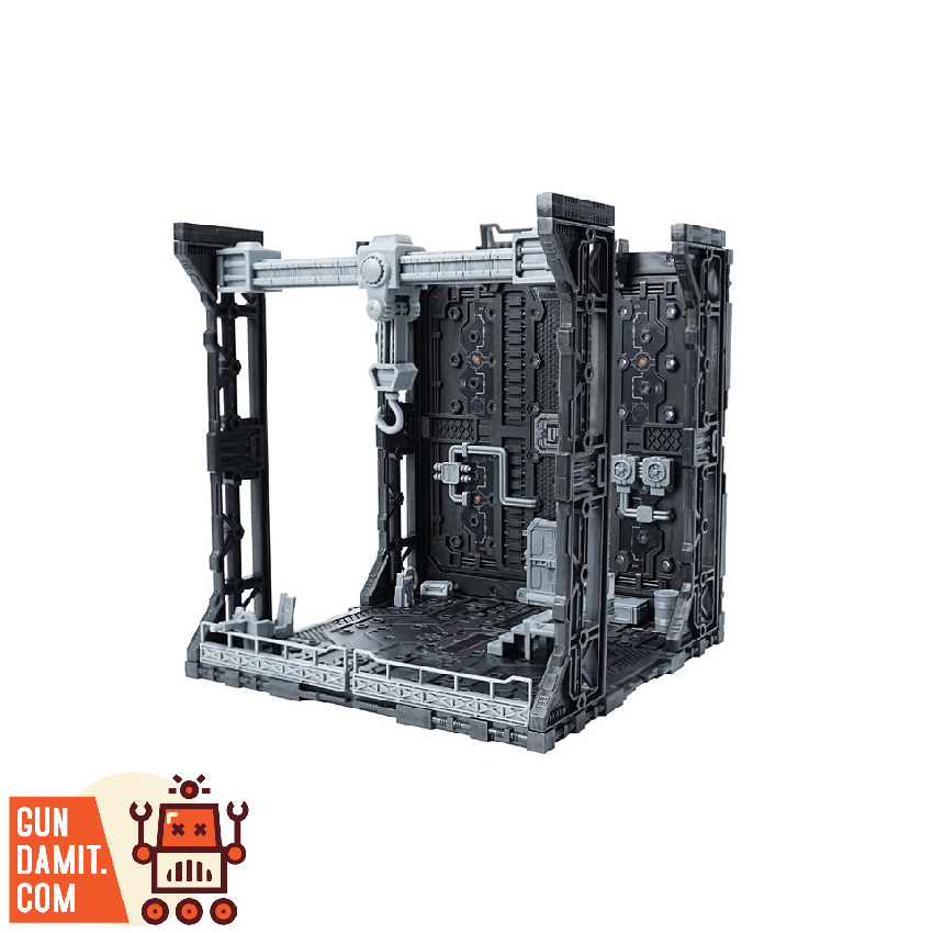 Scene In Box SIB-6004 Crane Depot diorama view 1 Scene In Box SIB-6004 Crane Depot diorama view 1