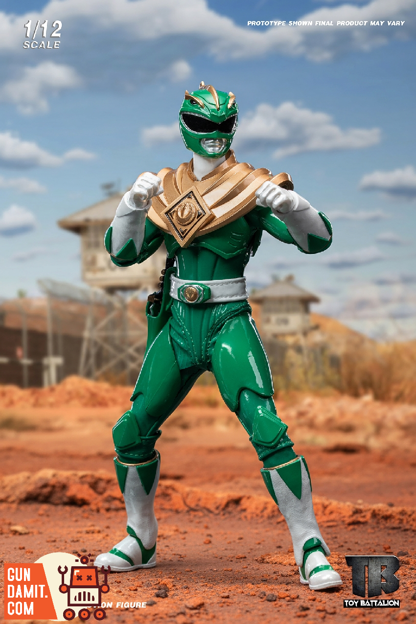 Toys Battalion 1/12 TB026 Green Warrior Power Rangers Figure view 7 Toys Battalion 1/12 TB026 Green Warrior Power Rangers Figure view 7
