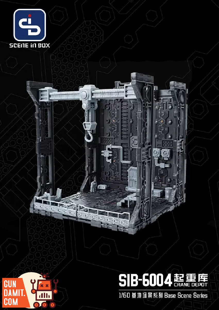 Scene In Box SIB-6004 Crane Depot diorama view 10 Scene In Box SIB-6004 Crane Depot diorama view 10