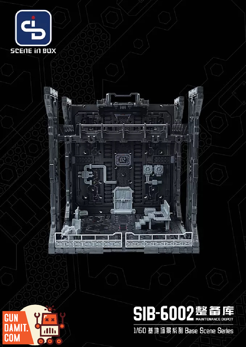 Scene In Box SIB-6002 Maintenance Depot diorama view 5 Scene In Box SIB-6002 Maintenance Depot diorama view 5