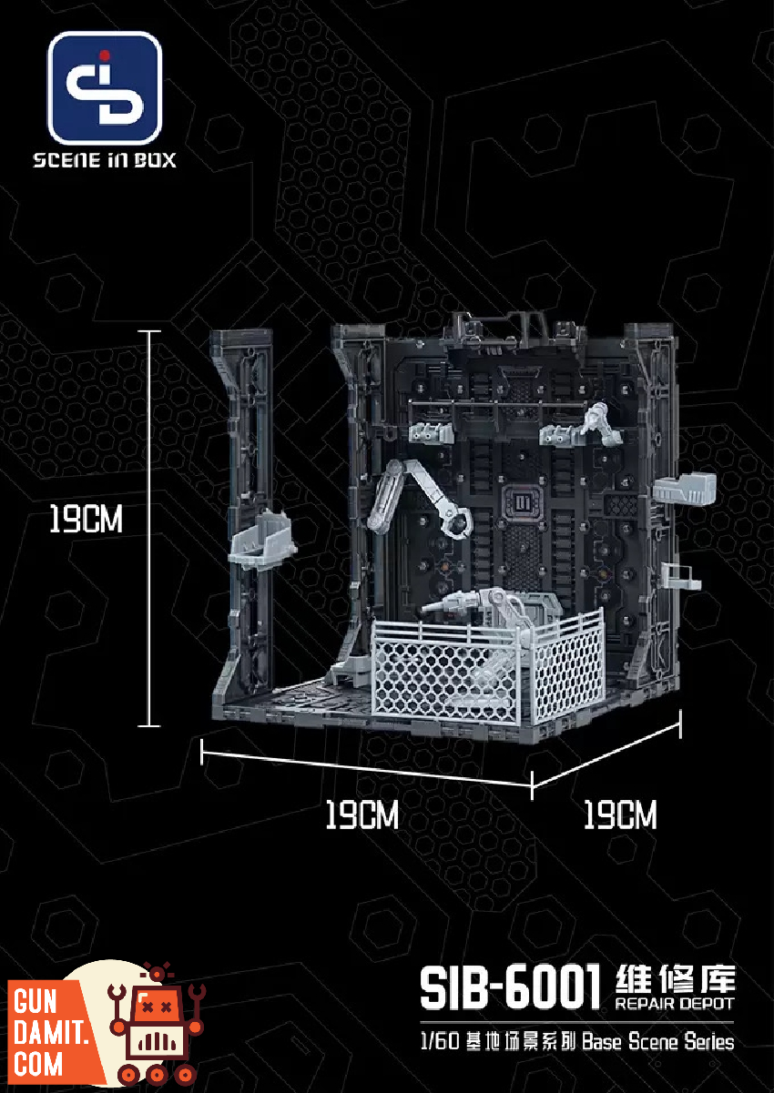 Scene In Box SIB-6001 Repair Depot diorama view 9 Scene In Box SIB-6001 Repair Depot diorama view 9