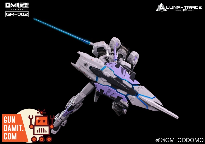 GODOMO GM-002 Yue Du Model Kit A sleek, futuristic robot model kit with a large, detailed weapon. GODOMO GM-002 Yue Du Model Kit A sleek, futuristic robot model kit with a large, detailed weapon.