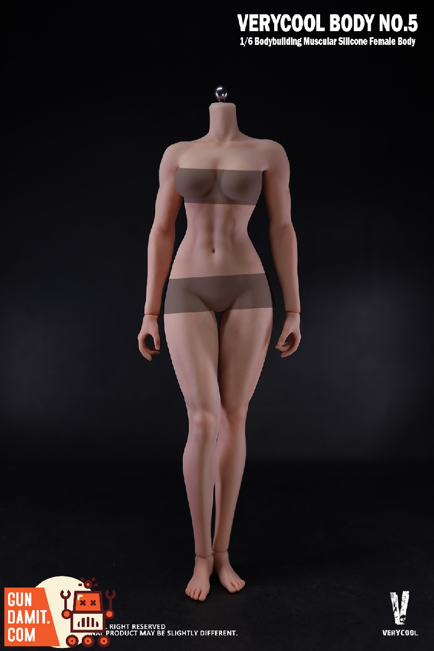 VERYCOOL 1/6 VCD-05B Silicone Female Body Muscular Natural Skin view 7 VERYCOOL 1/6 VCD-05B Silicone Female Body Muscular Natural Skin view 7